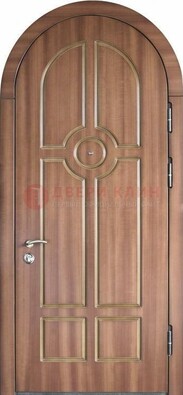 Арочная дверь с отделкой массивом ДА-35 в Балашихе