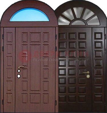 Стальная арочная дверь ДА-8 для административного здания в Балашихе