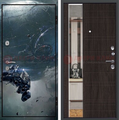 Железная дверь с фотопечатью космической фантастики ДФ-51 в Балашихе