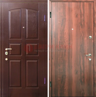 Офисная входная дверь с МДФ ламинат внутри ДМ-101 в Балашихе