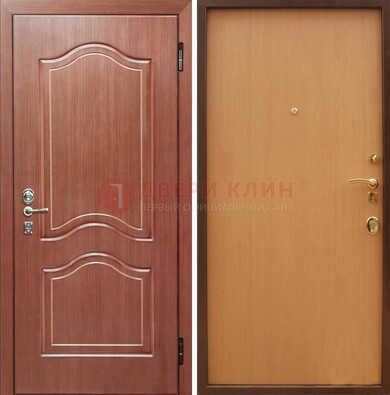 Входная дверь отделанная МДФ и ламинатом внутри ДМ-159 в Балашихе