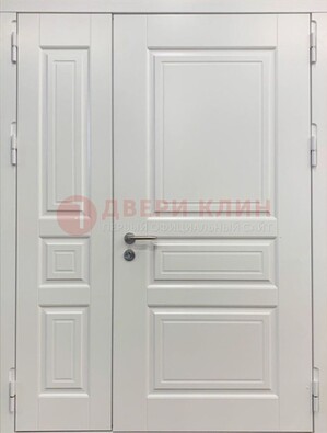 Полуторная светлая металлическая дверь с МДФ ДМ-336 в Балашихе