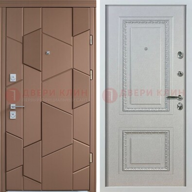 Квартирная стальная дверь с разными панелями МДФ ДМ-496 в Балашихе