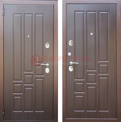 Теплая металлическая дверь с МДФ с двух сторон ДМ-80 в Балашихе