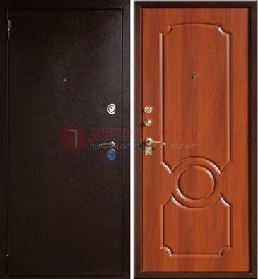 Темная железная дверь с порошковым напылением ДП-46 в Балашихе
