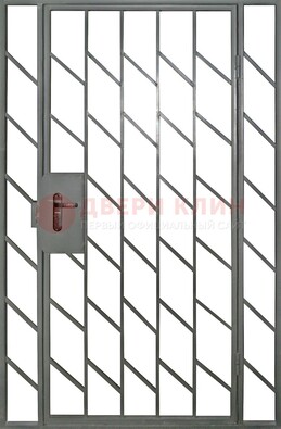 Металлическая решетчатая дверь с фрамугами ДР-48 в Фрязино