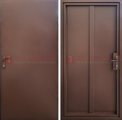 Техническая дверь с порошковым покрытием медный антик с двух сторон ДП-253 в Балашихе