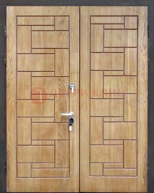 Светло-коричневая стальная дверь с виноритом ДВТ-245 в Балашихе