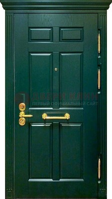Классическая зеленая дверь с виноритом на улицу ДВТ-248 в Балашихе